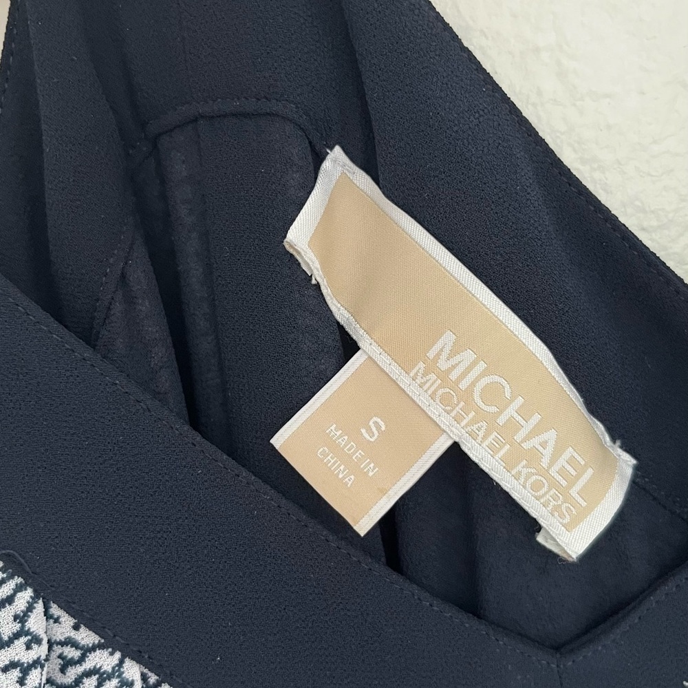 Michael by Michael Kors Pleated Maxi Dress in Blue, Size Small - Picture 7 of 9